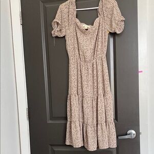 Floral Tiered Midi Dress